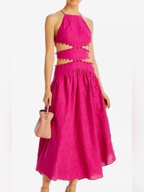 Farm Rio Cut Out Midi Dress